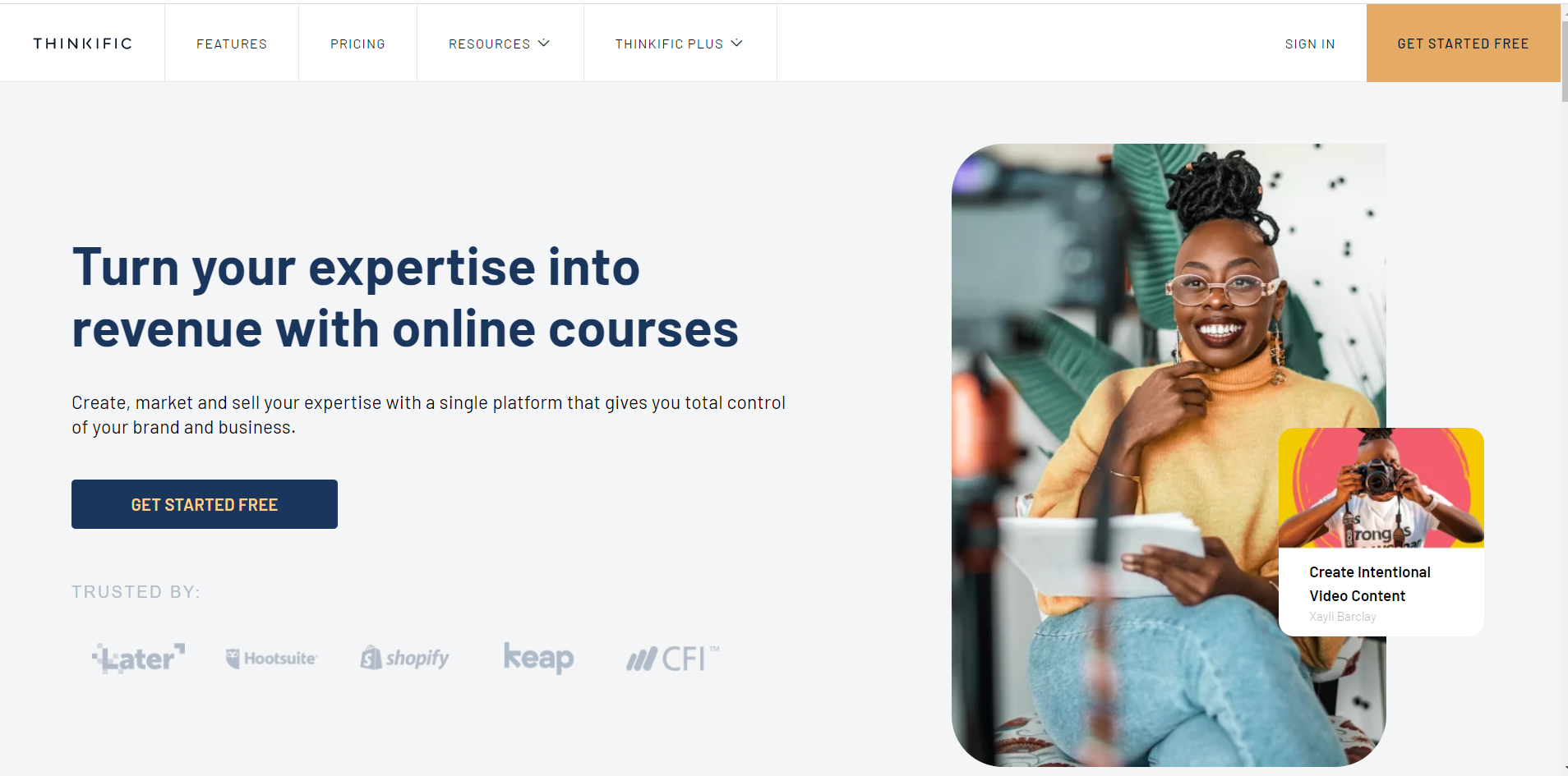 Online Course Creation Platforms - Thinkific