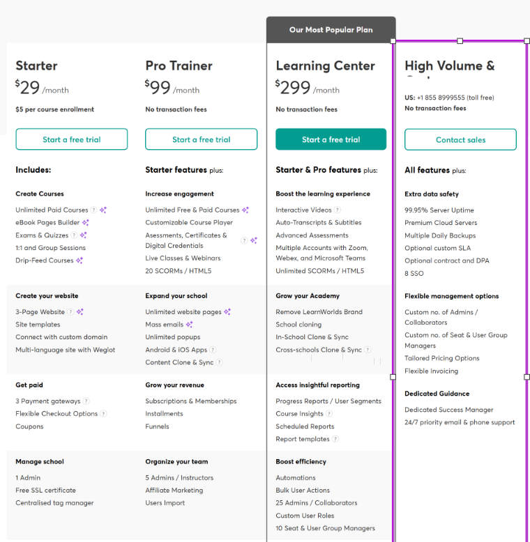 LearnWorlds Pricing and Comparison with Affordable Alternatives