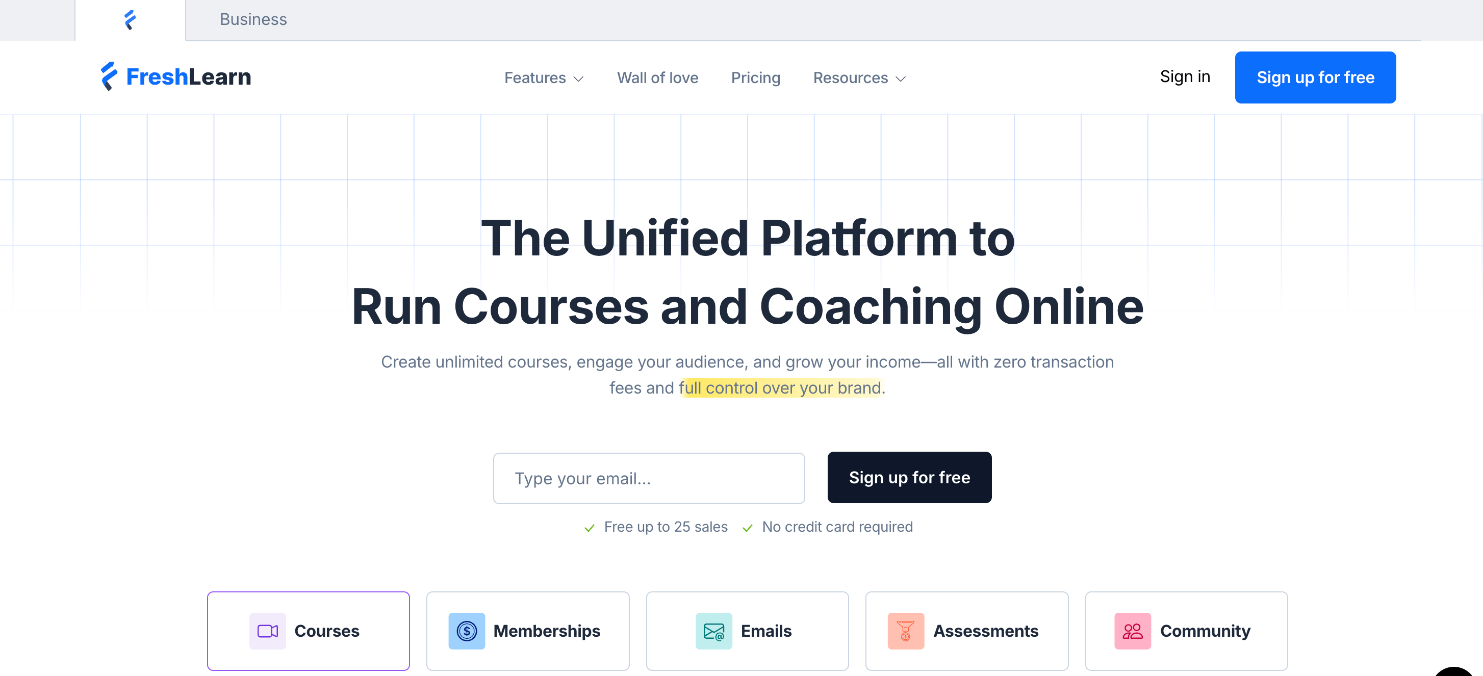 FreshLearn - All in One Course Creation platform