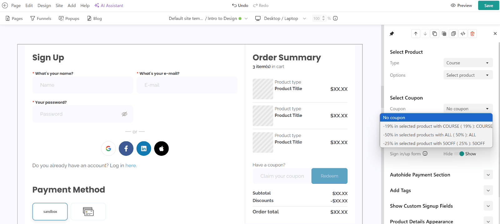 Order Summery