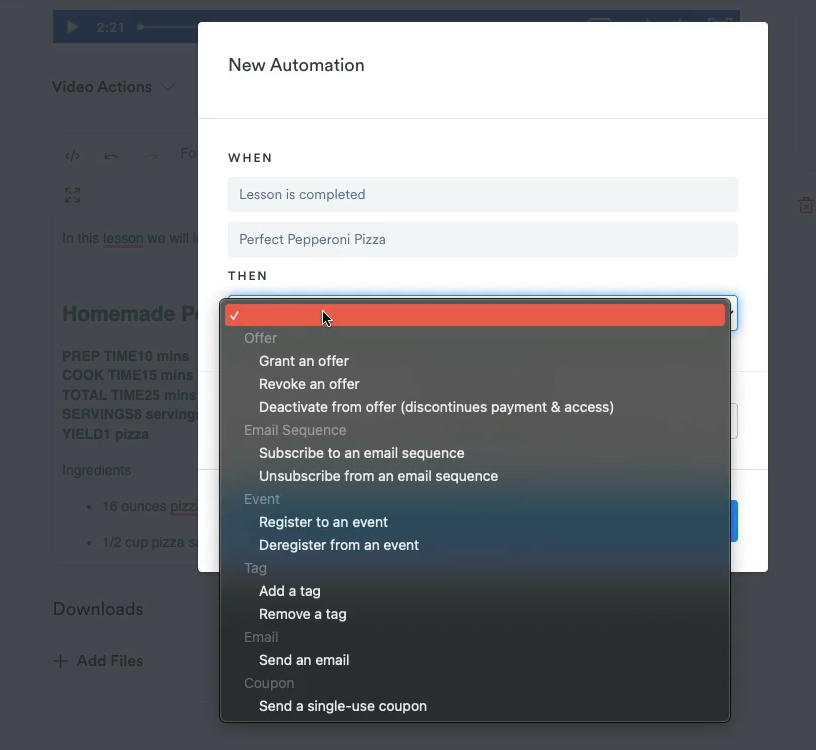 Create Automation