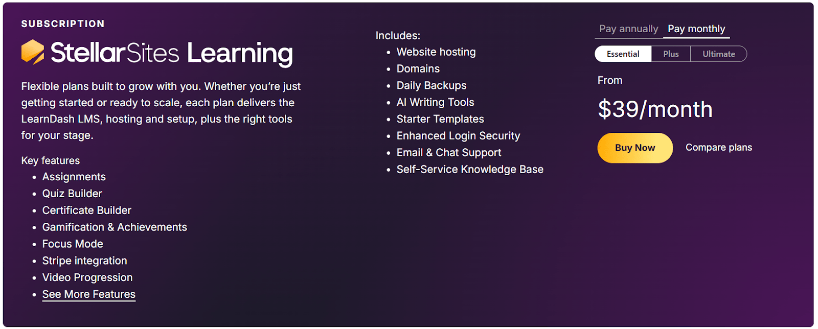Pricing of LearnDash