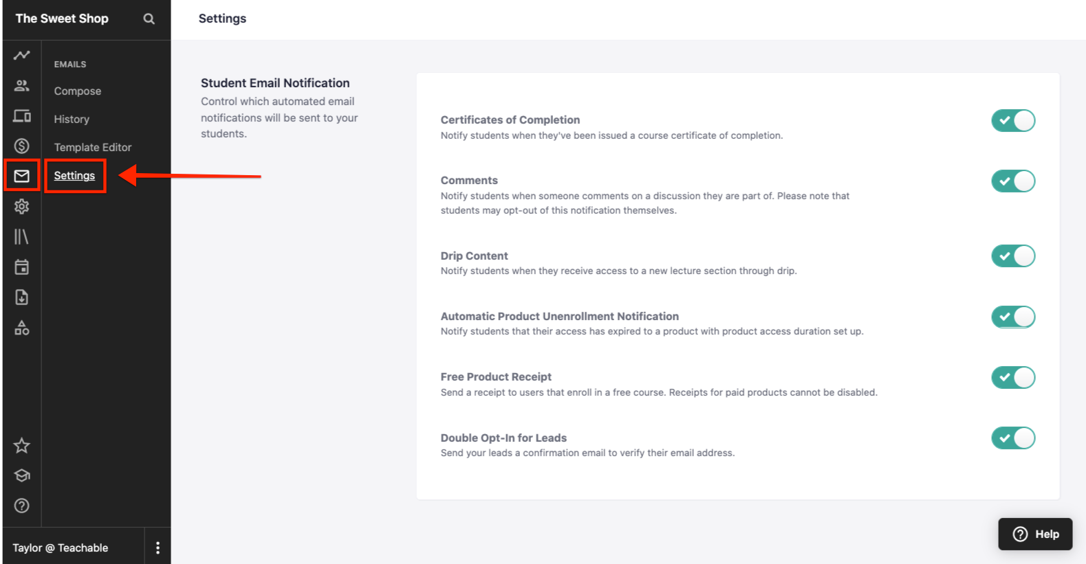 Certification Settings