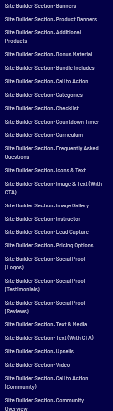 Thinkific Page Builder