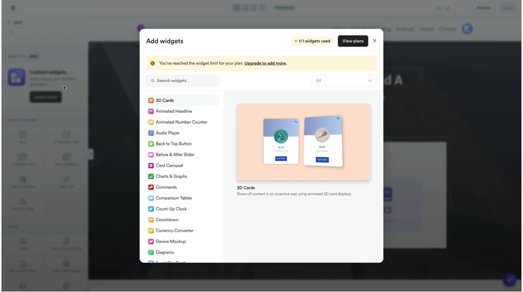 Add Widgets