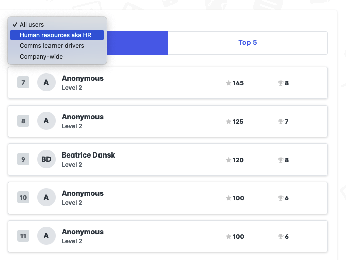 Gamification framework