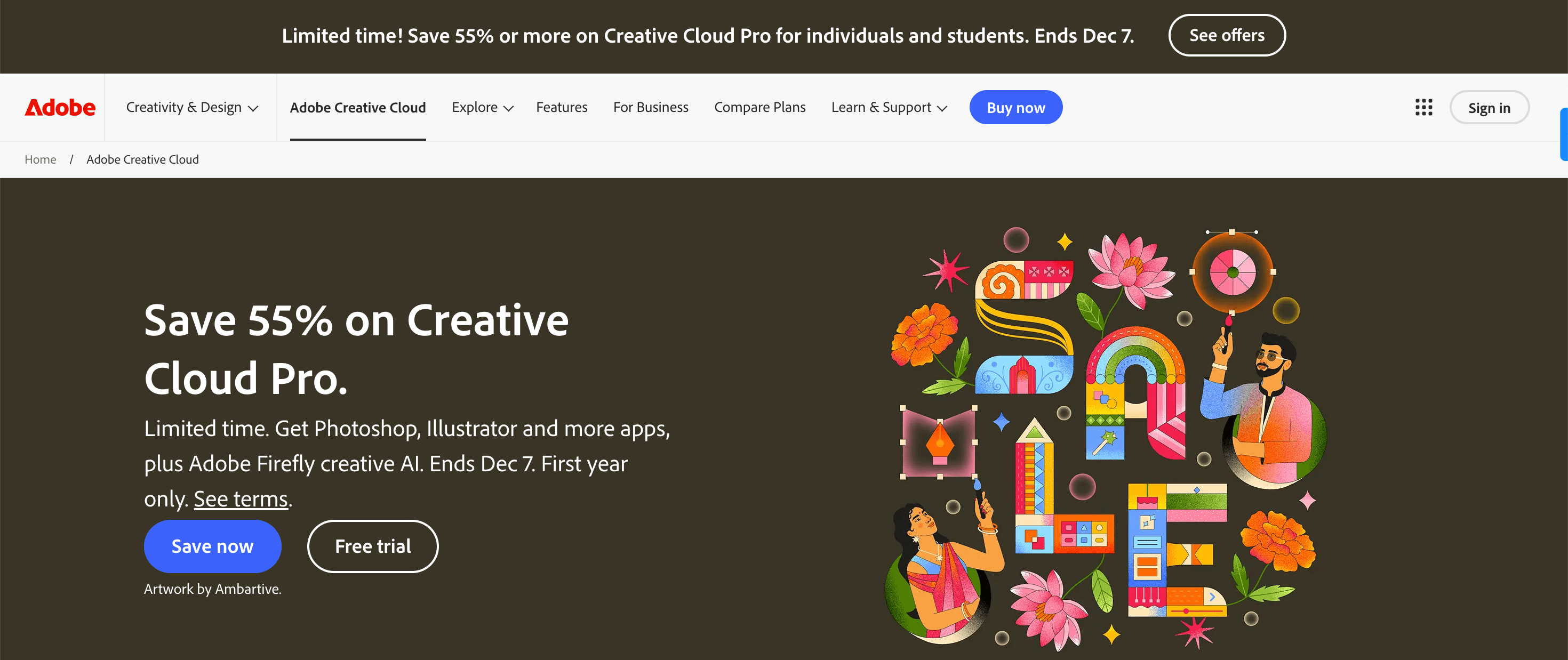 Adobe Creative cloud Blackfriday