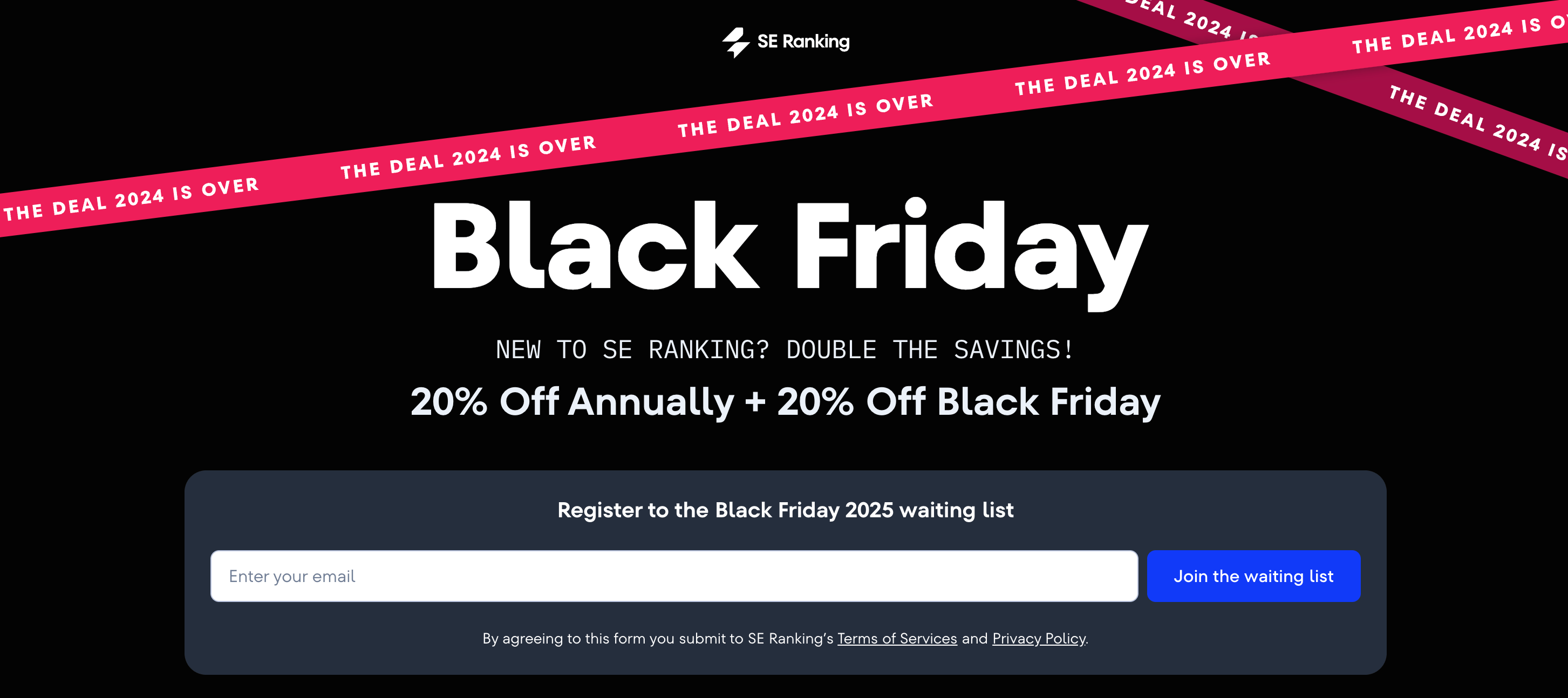 SE ranking Blackfriday Deal