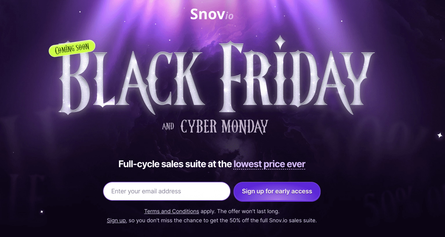 Snovi Blackfriday