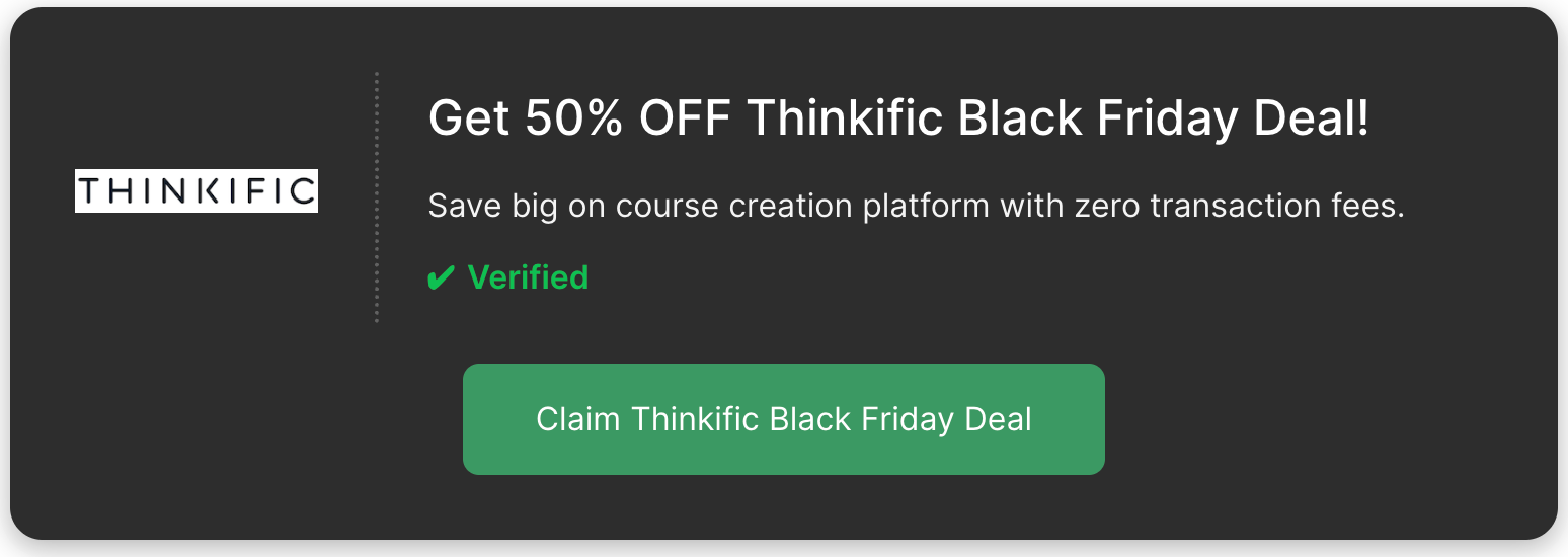 Thinkific Blackfriday
