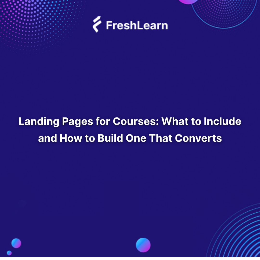 Landing Pages for Courses