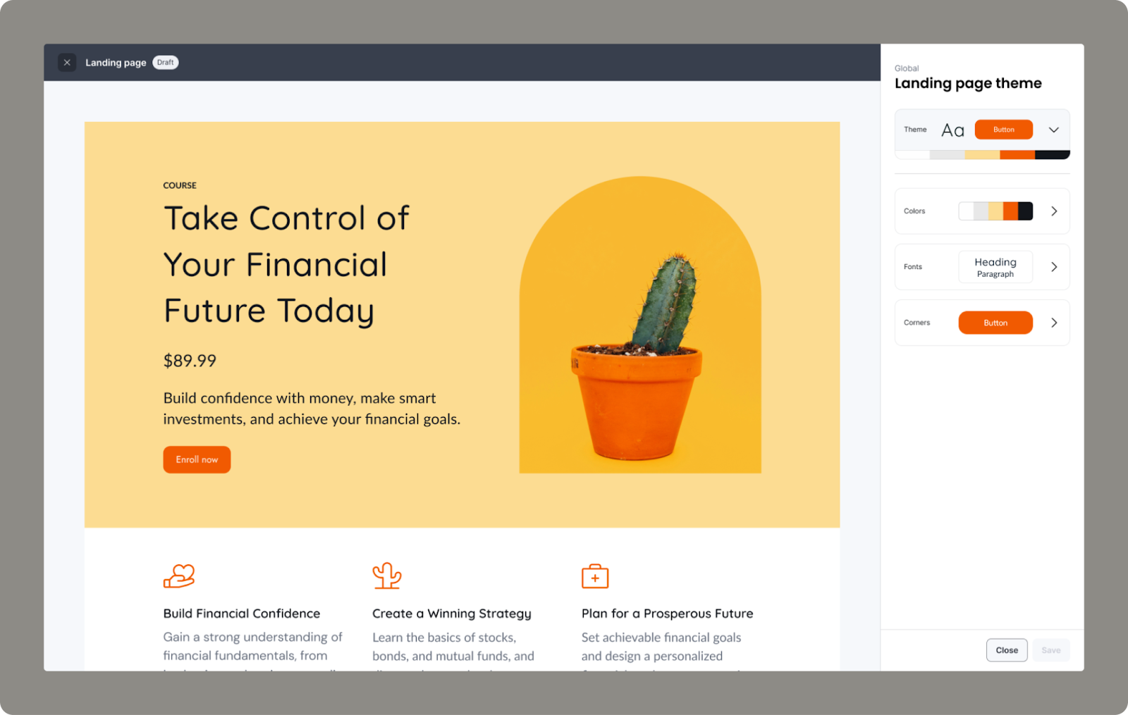 Landing Page builder