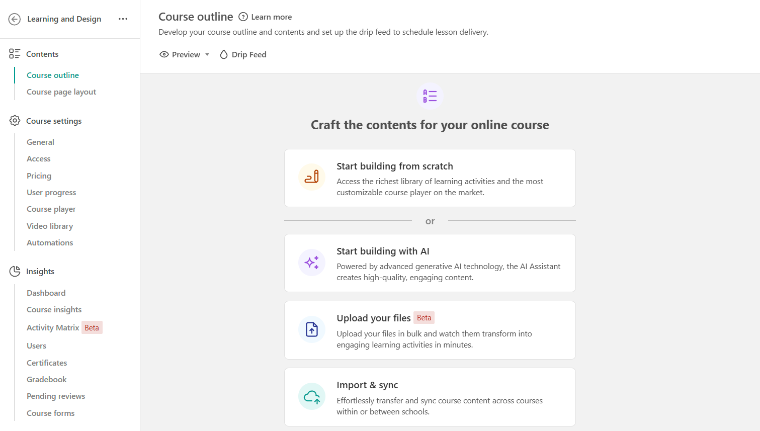 Ai Assistant for course creators 