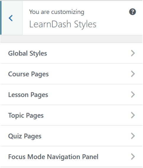 LearnDash Styles