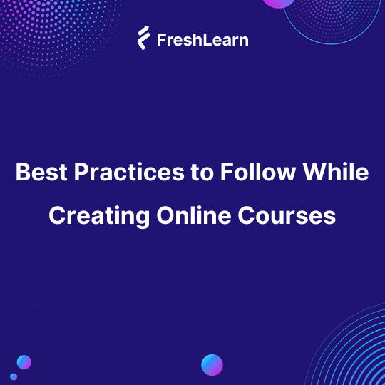 Creating online courses